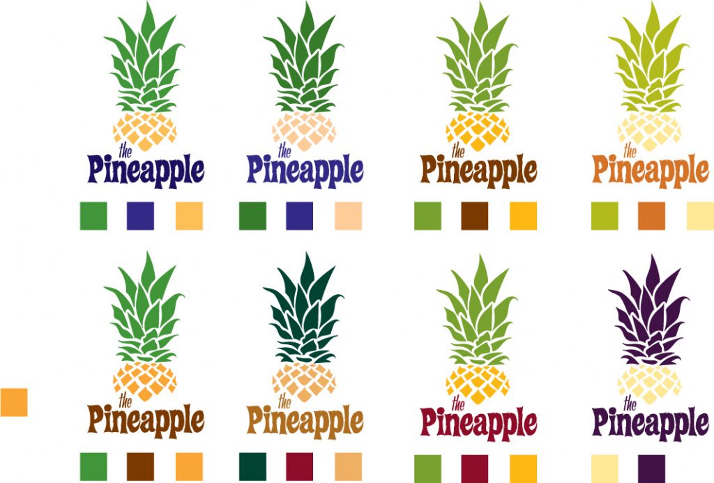 Pineapple Logo color Options